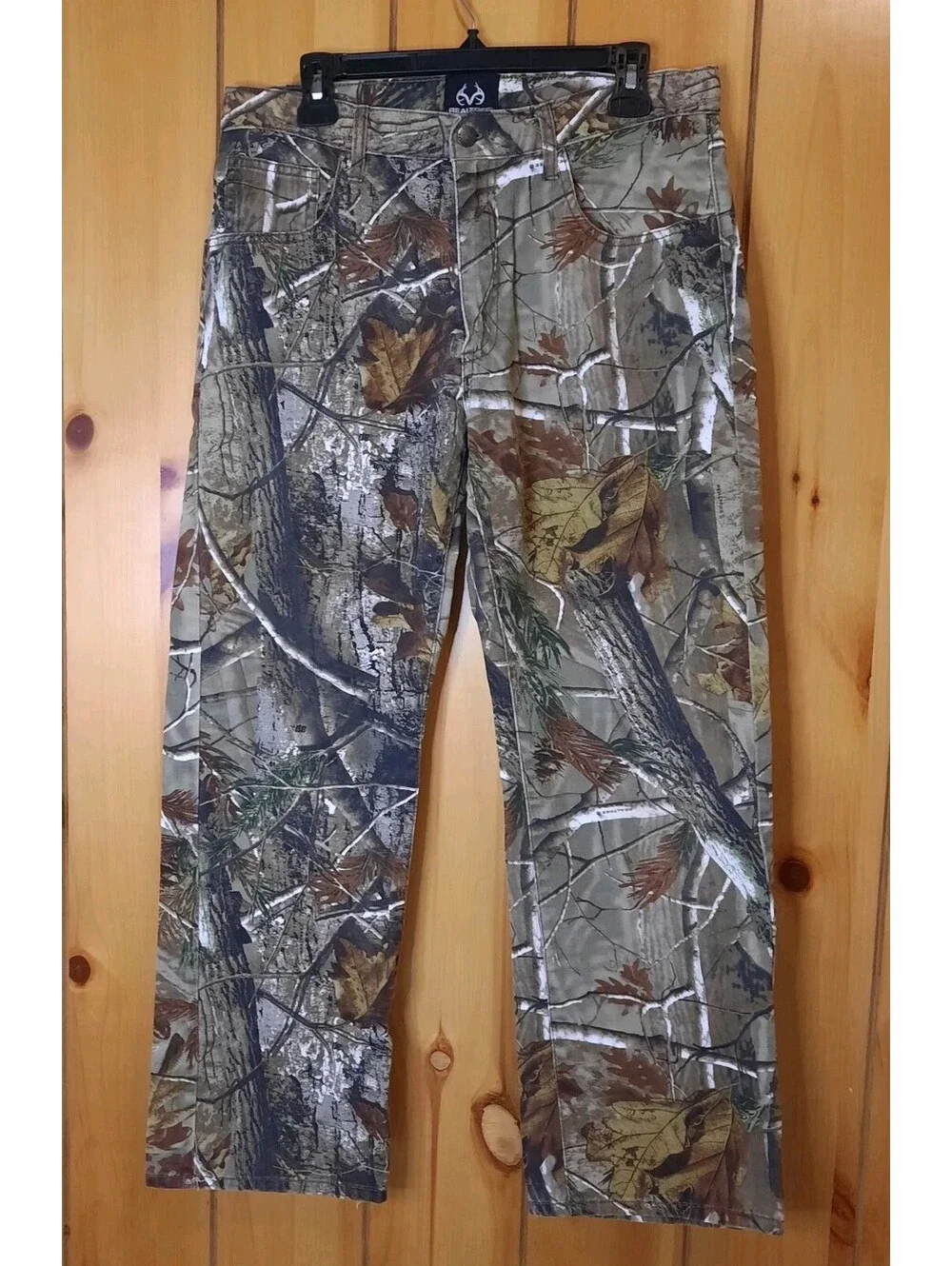 Real Tree Camo Jeans Mens 34x32  Straight Leg Denim Hunting Pants